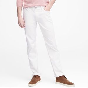 BR White Vintage Straight Jeans 36x32